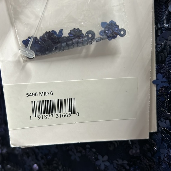 Mac Duggal Navy Sequin Gown - Picture 10 of 15